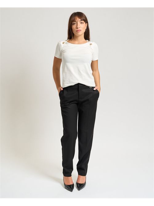 Pantaloni donna Gaelle Paris in frescolana GAELLE PARIS | GAABW08105NE01